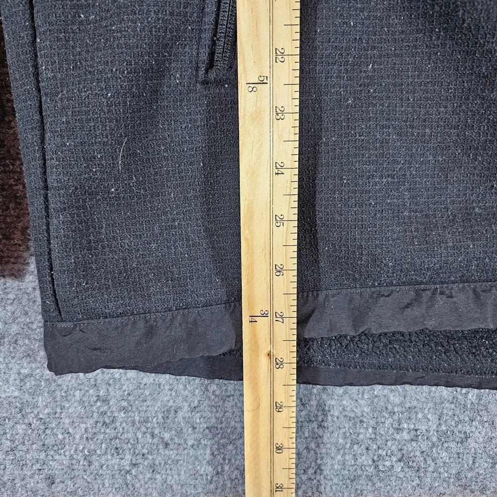 The North Face Reversible Fleece Mock Neck Zip Up Jacket Black Men's Size L Flaw